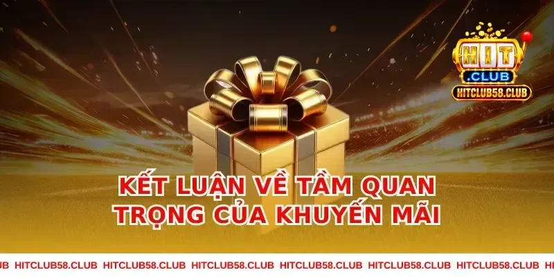 Kết luận về tầm quan trọng của khuyến mãi